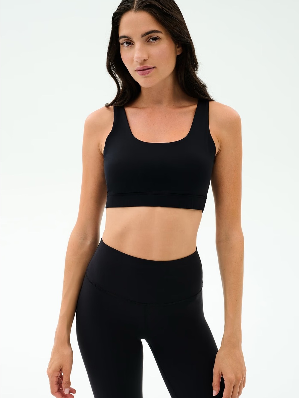 NWT Splits59 Black Scoop-Neck Sports SPRINT RIGOR BRA Medium